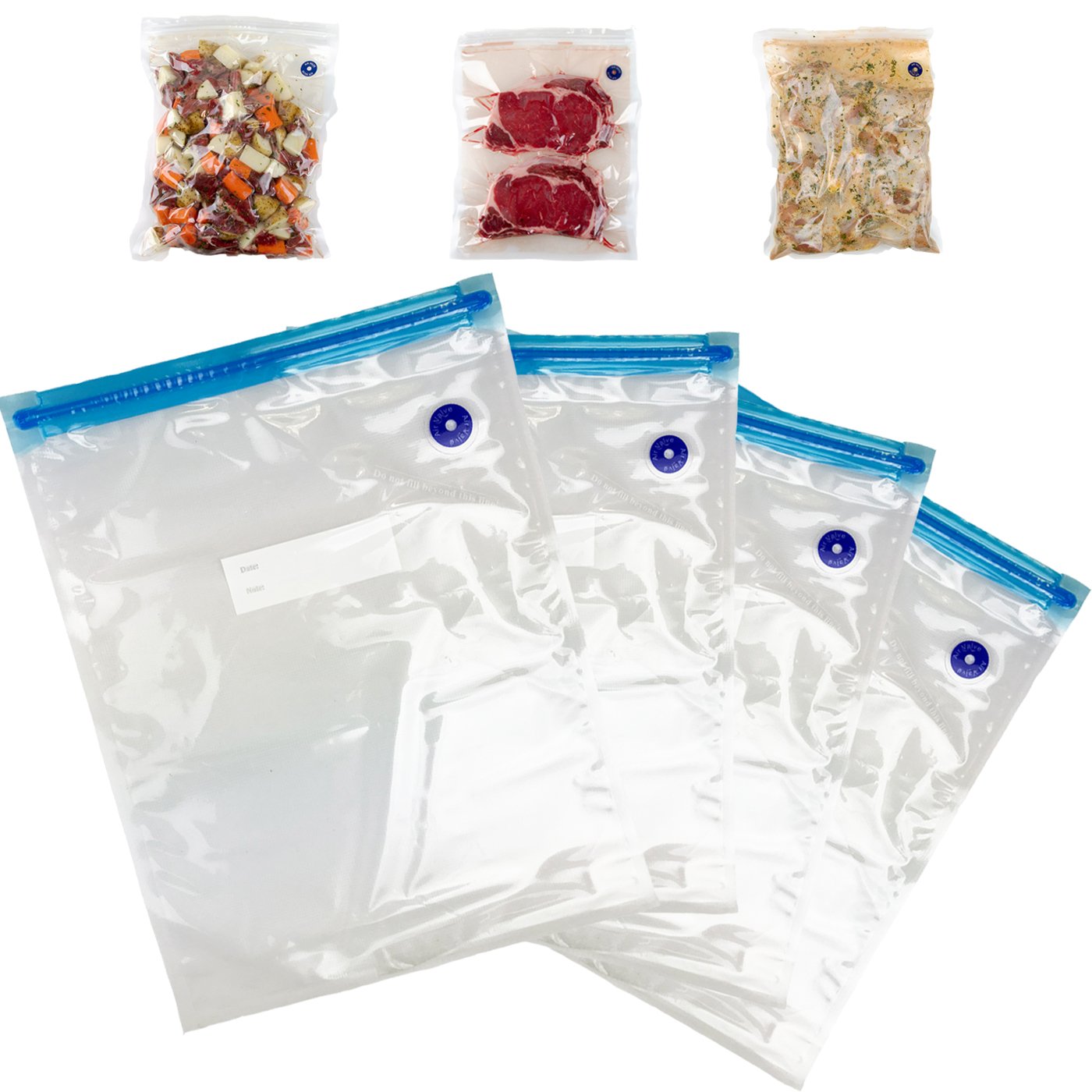 Extra Bags for Air Lock Vacuum Sealer - 10 Pack