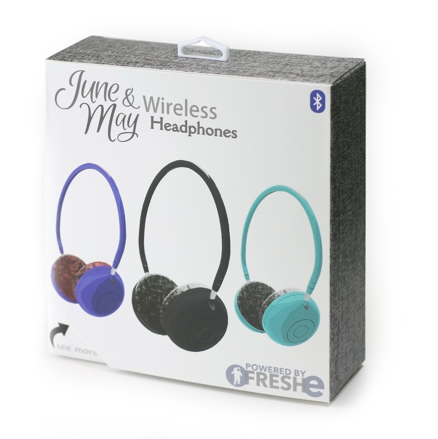 June & May Wireless Headphones - Bluetooth Over-The-Ear Headphones